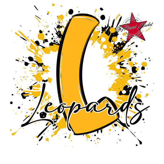Leopards Mascot Splatter-Yellow