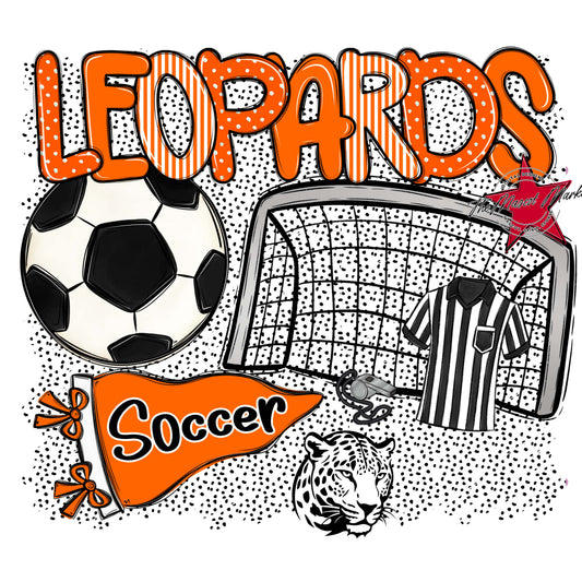 Leopards Soccer Spirit-Orange