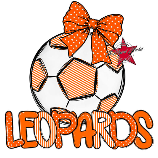 Leopards Soccer Spirit Design-Orange
