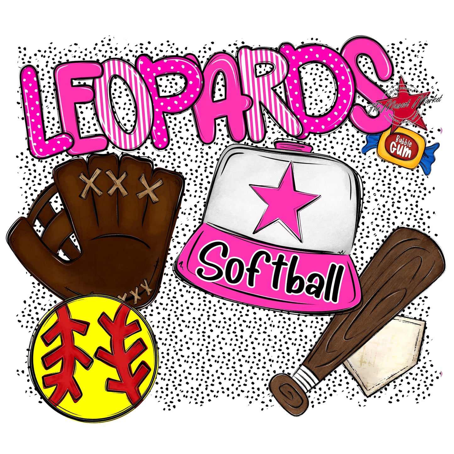 Leopards Softball Spirit-Pink