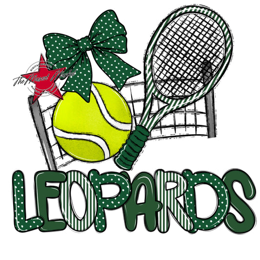 Leopards Tennis Spirit Design-Green
