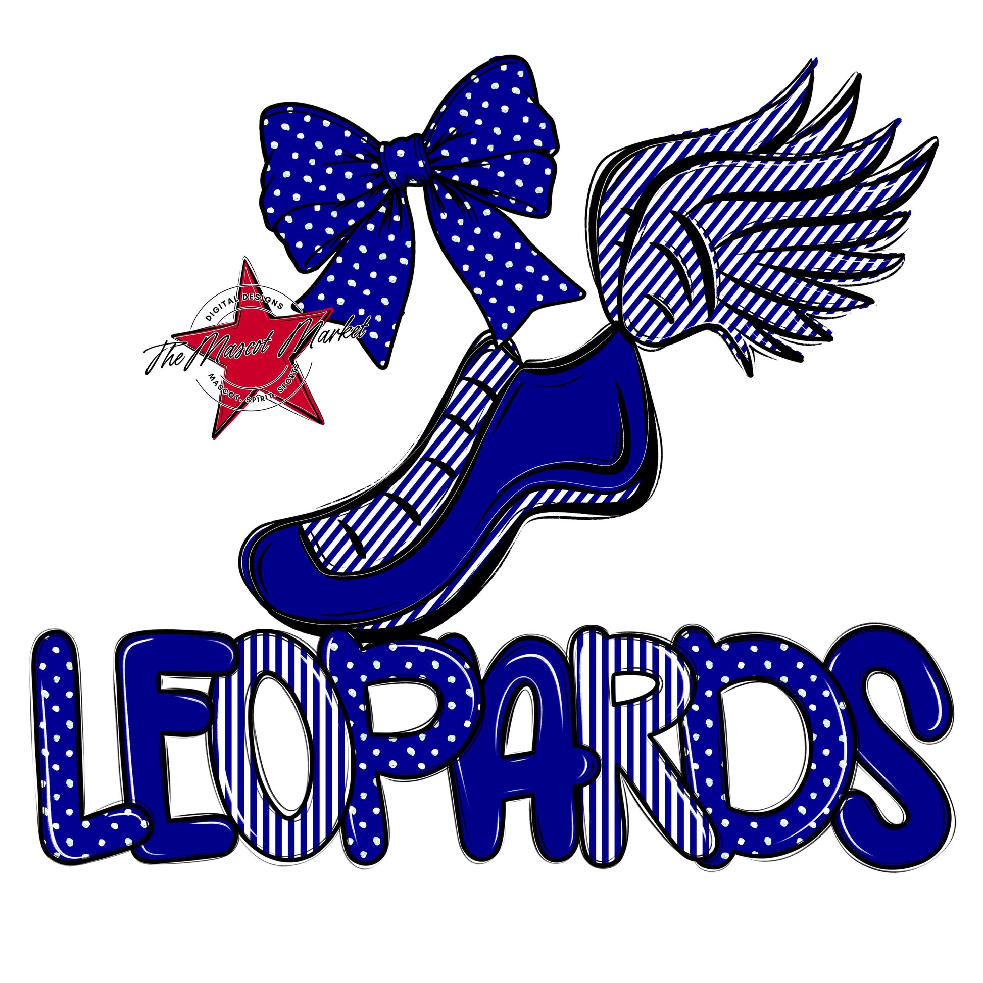 Leopards Track Spirit Design-Blue