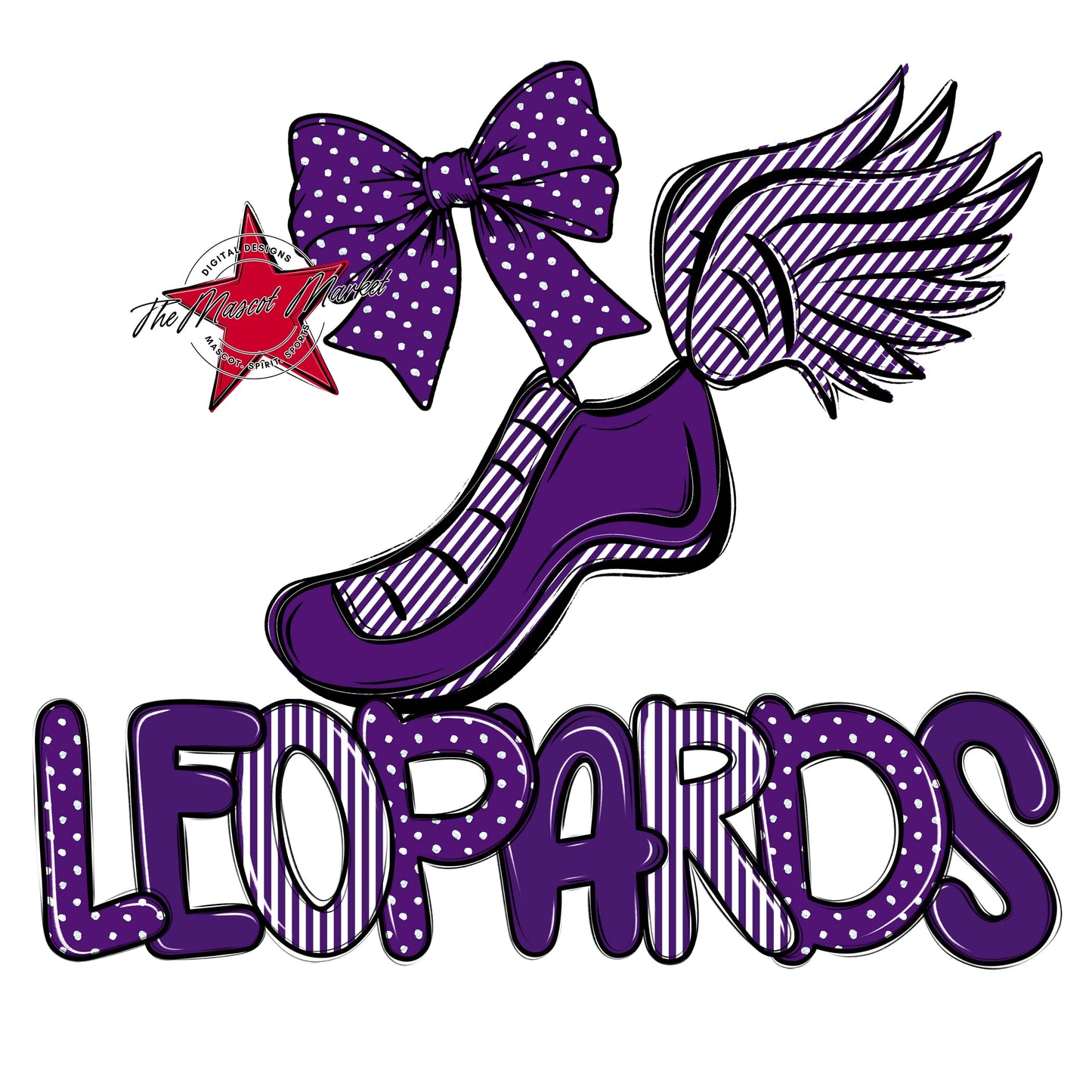 Leopards Track Spirit Design-Purple
