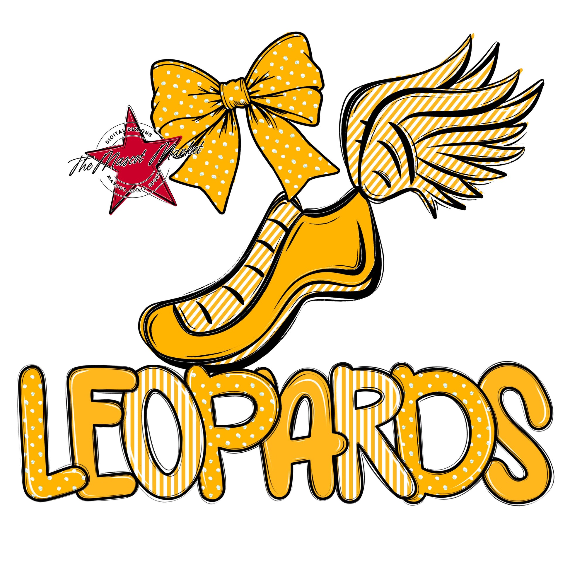 Leopards Track Spirit Design-Yellow