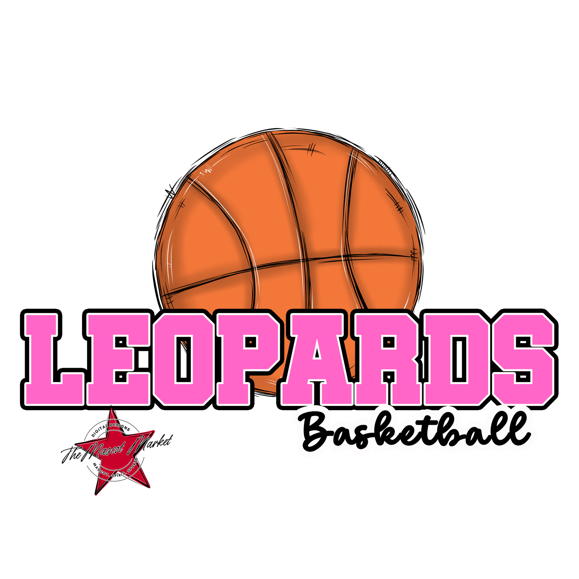 Leopards Varsity Basketball-Baby Pink