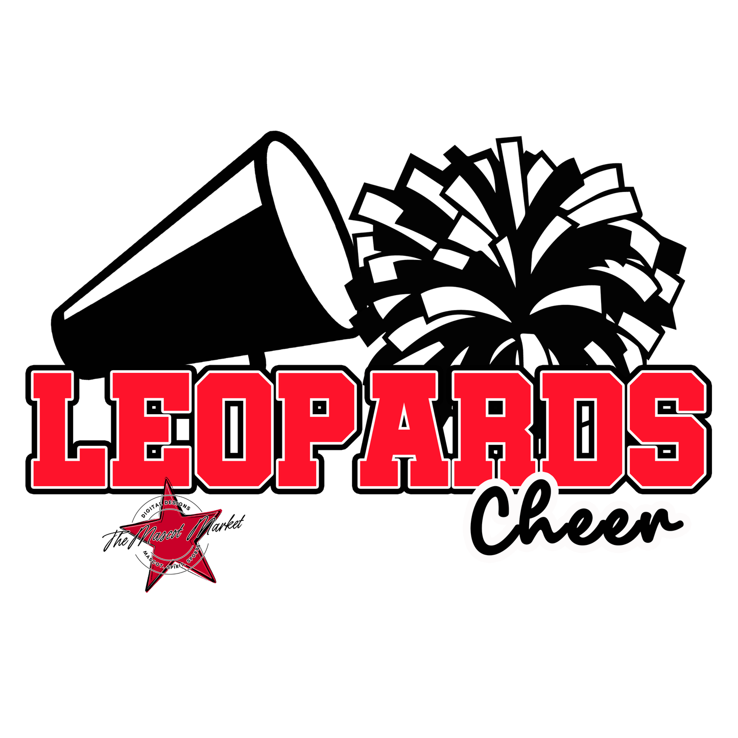 Leopards Varsity Cheer-Bright Red