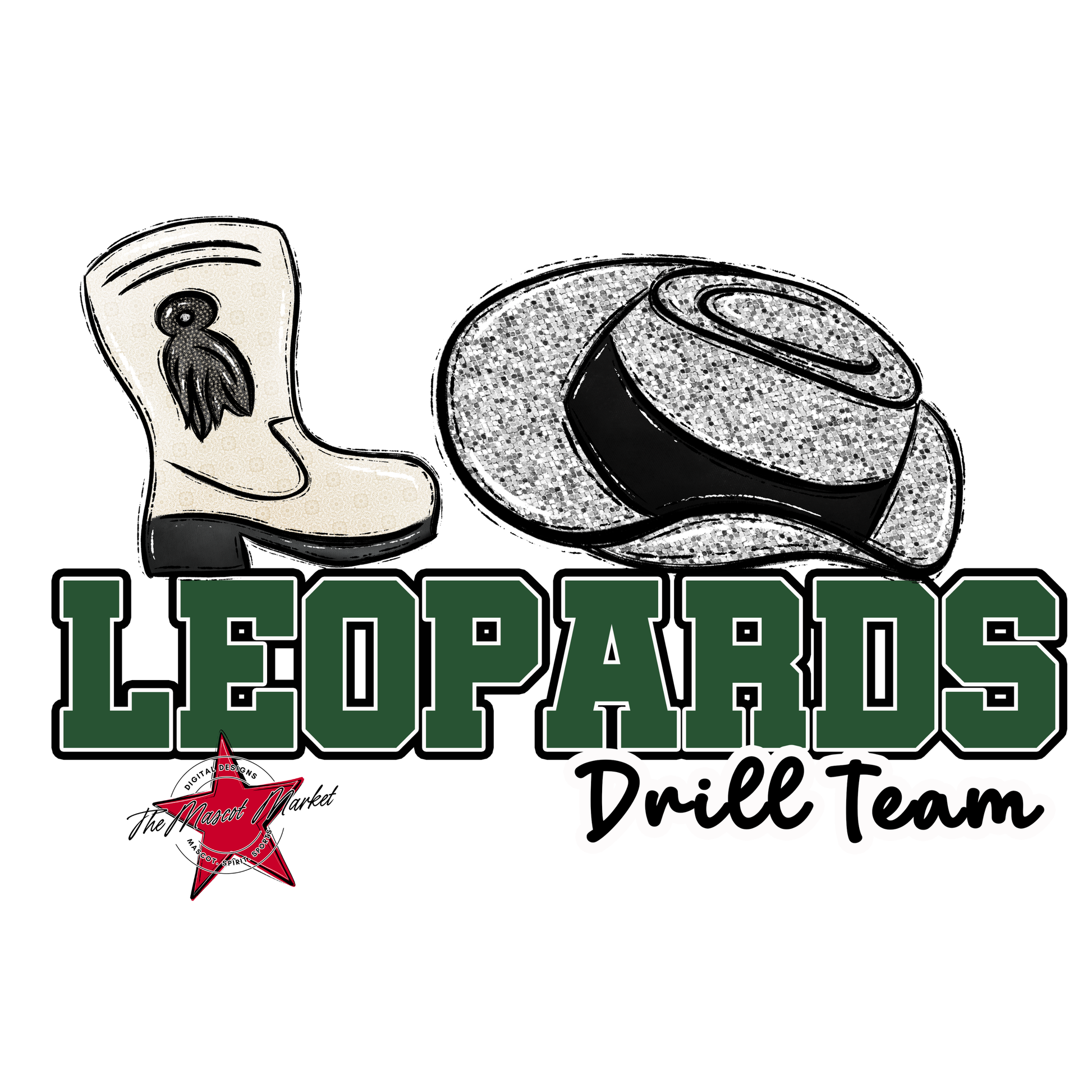 Leopards Varsity Drillteam-Green