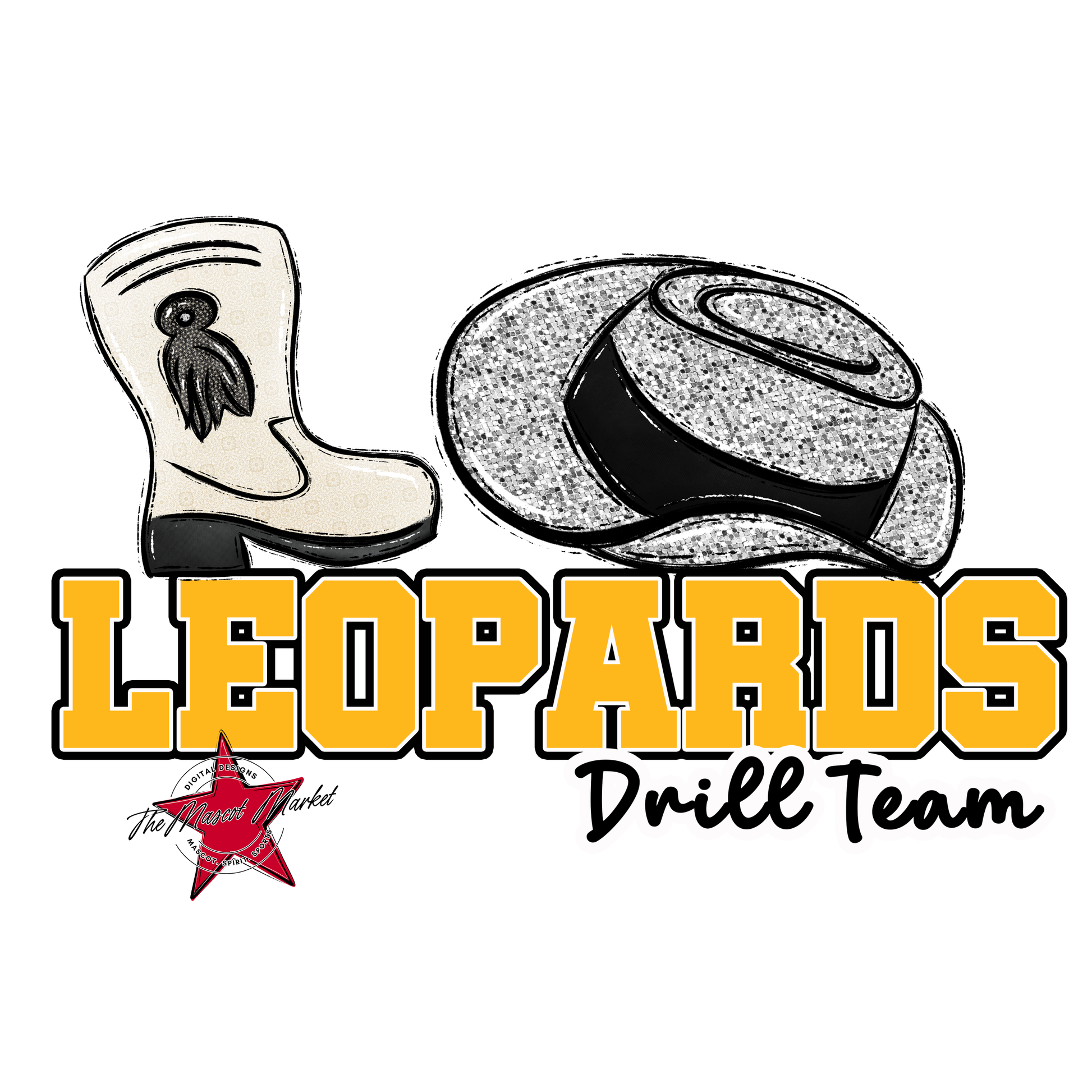 Leopards Varsity Drillteam-Yellow