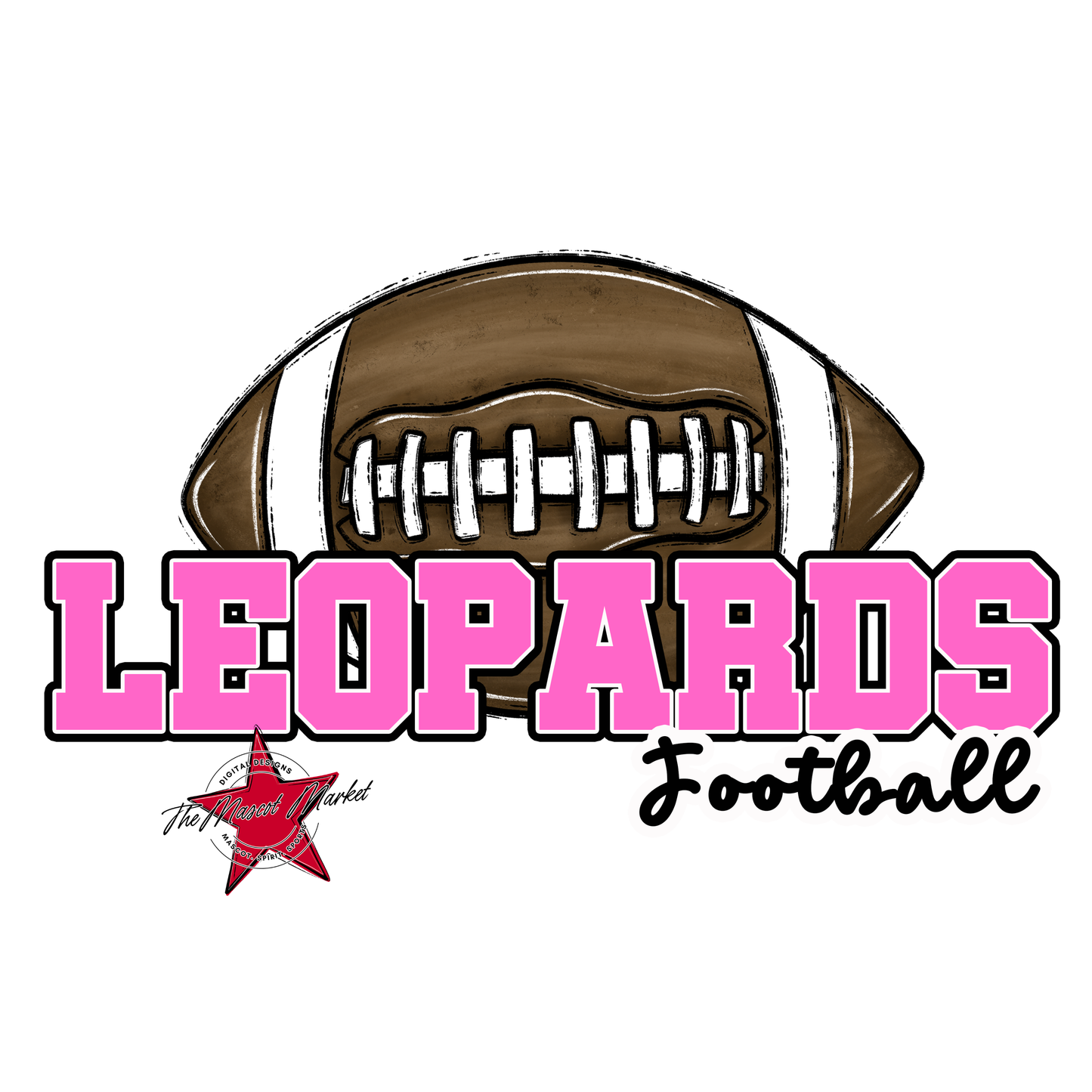 Leopards Varsity Football-Baby Pink
