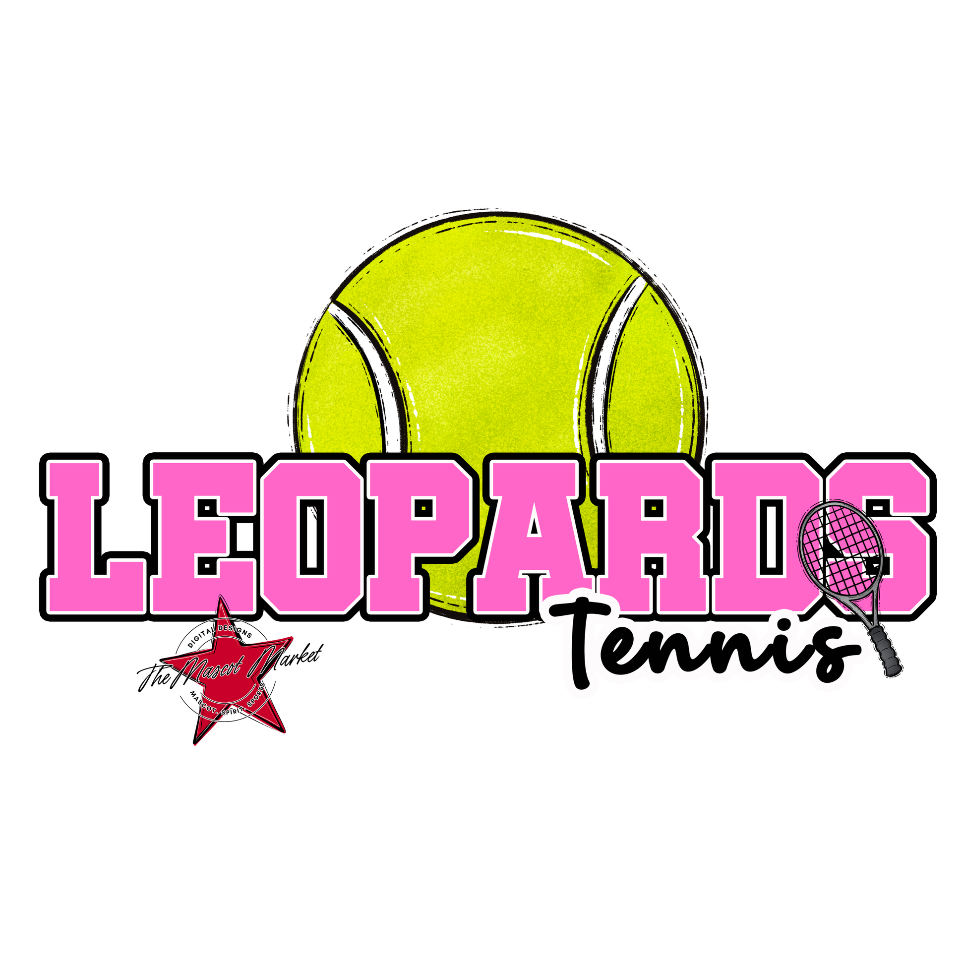 Leopards Varsity Tennis-Baby Pink