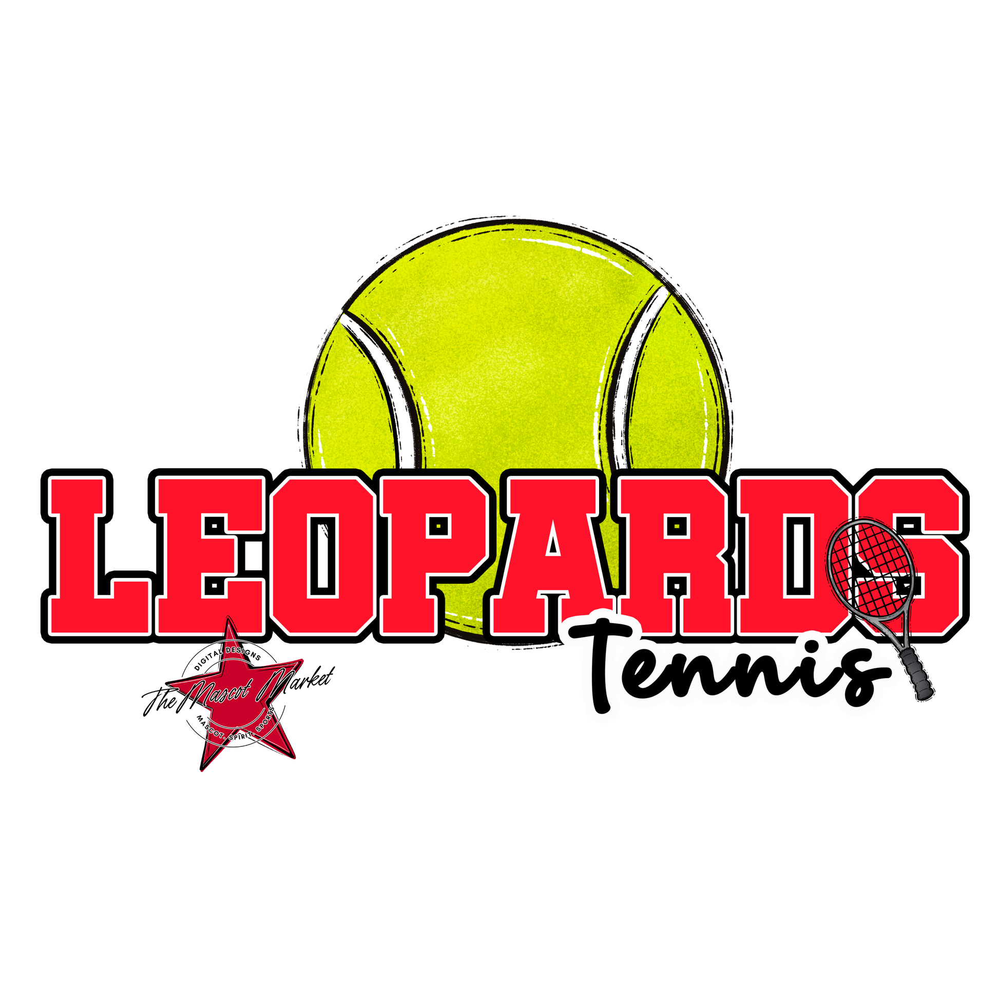 Leopards Varsity Tennis-Bright Red