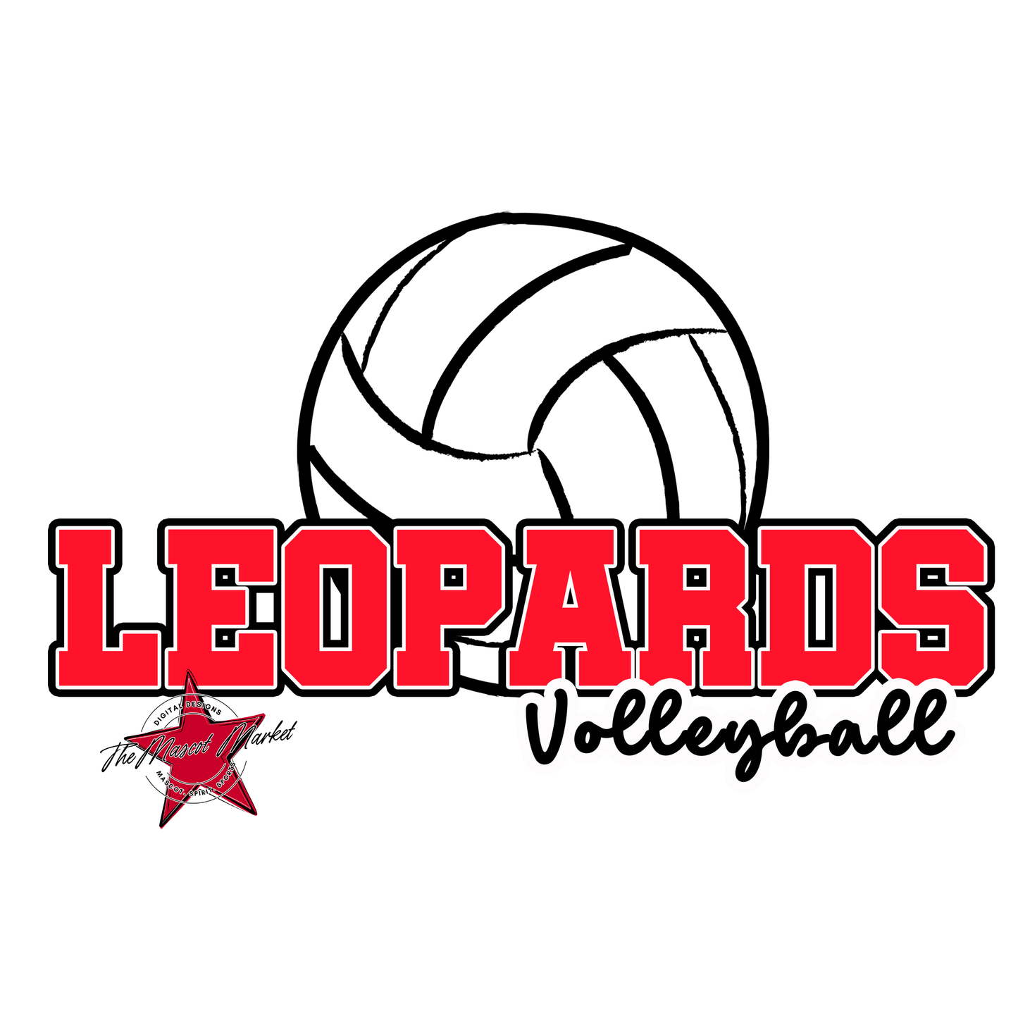 Leopards Varsity Volleyball-Bright Red