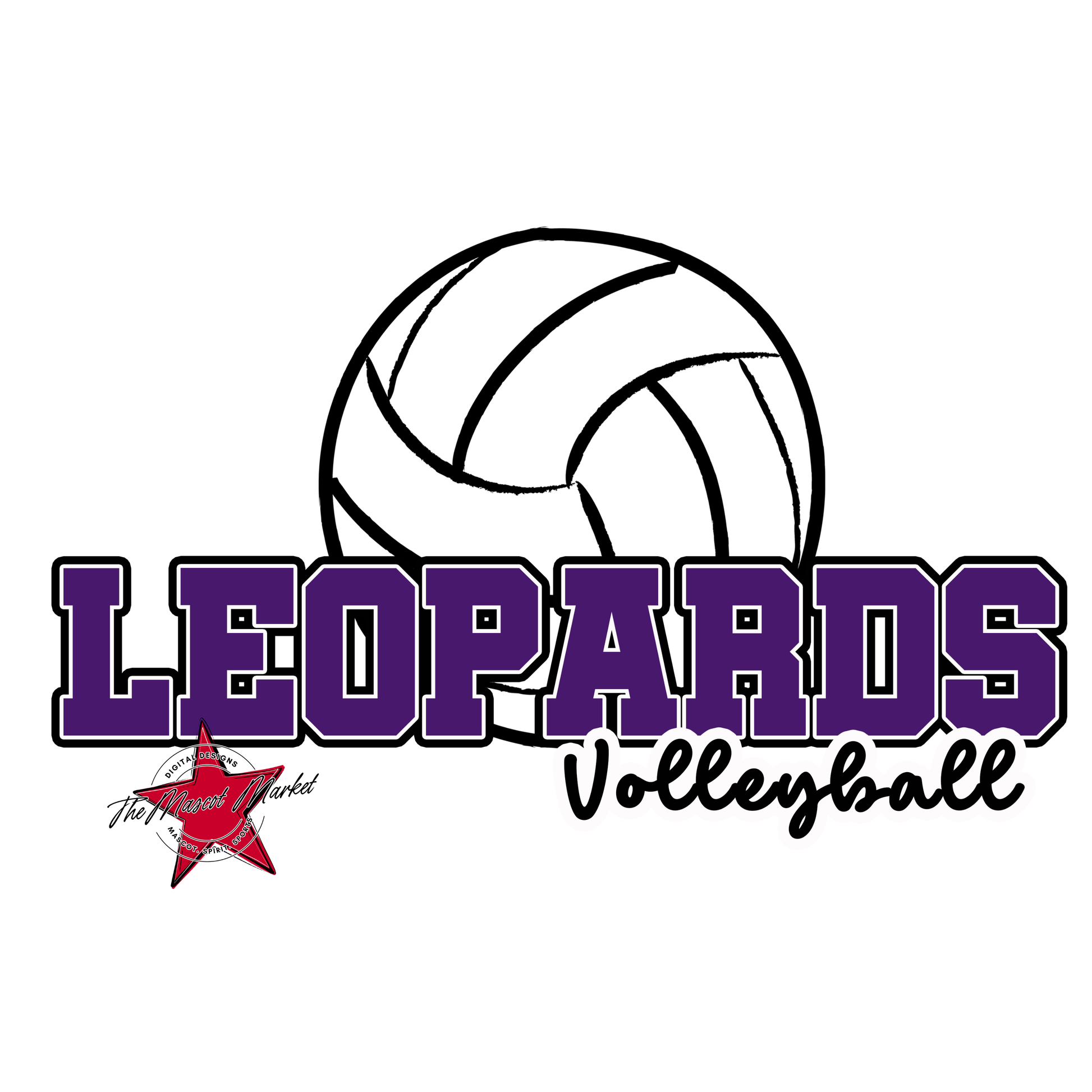 Leopards Varsity Volleyball-Purple