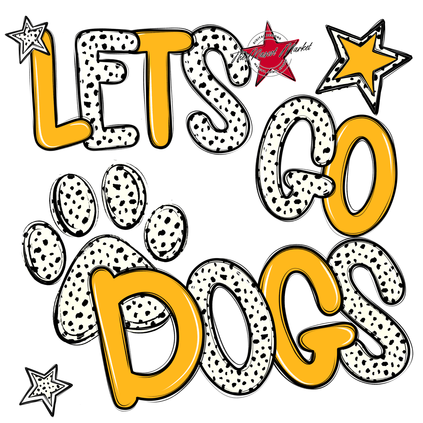 Lets Go Dogs-Yellow