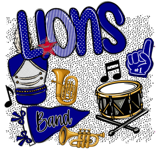 Lions Band Spirit-Blue