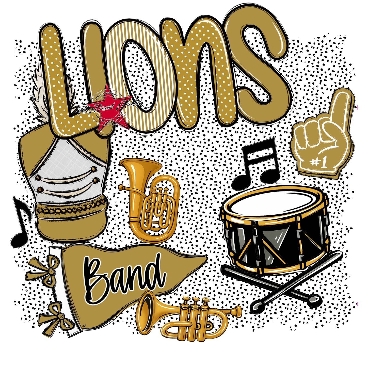 Lions Band Spirit-Gold