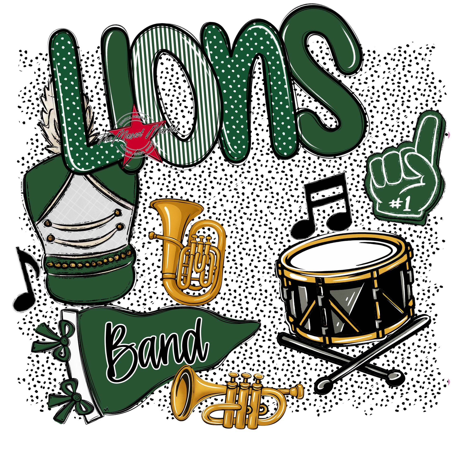Lions Band Spirit-Green