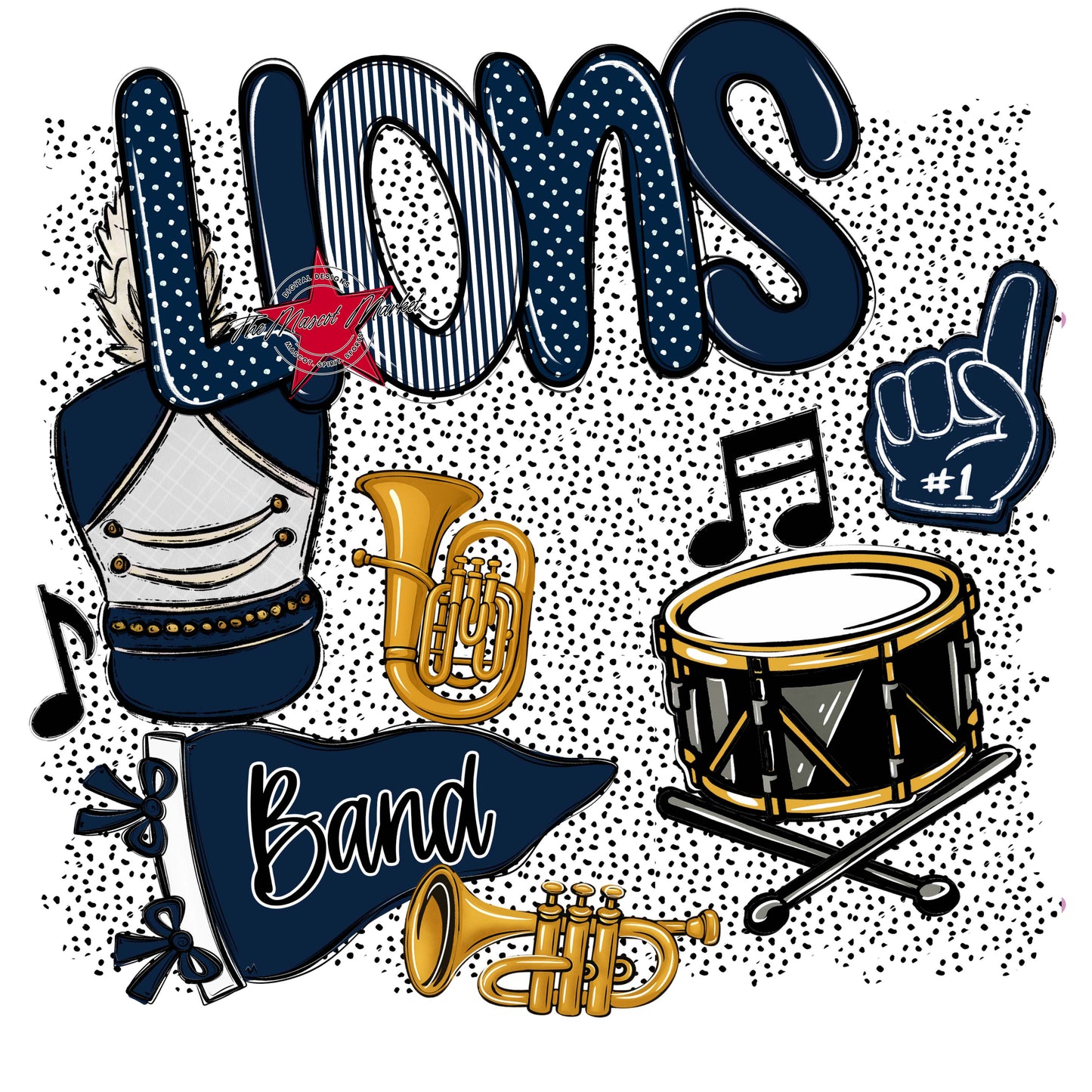 Lions Band Spirit-Navy