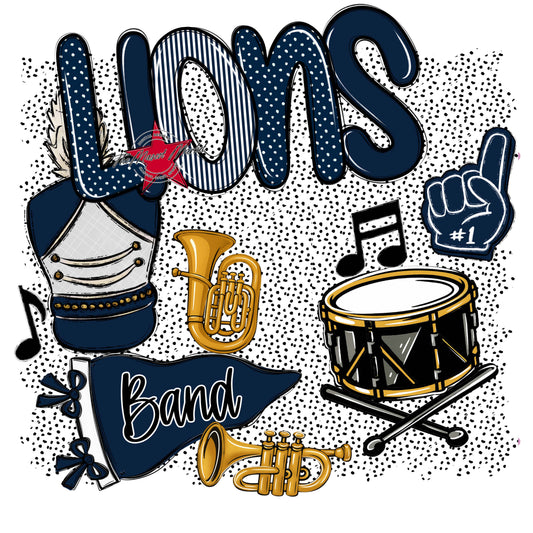 Lions Band Spirit-Navy