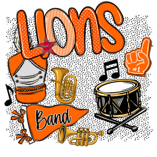 Lions Band Spirit-Orange