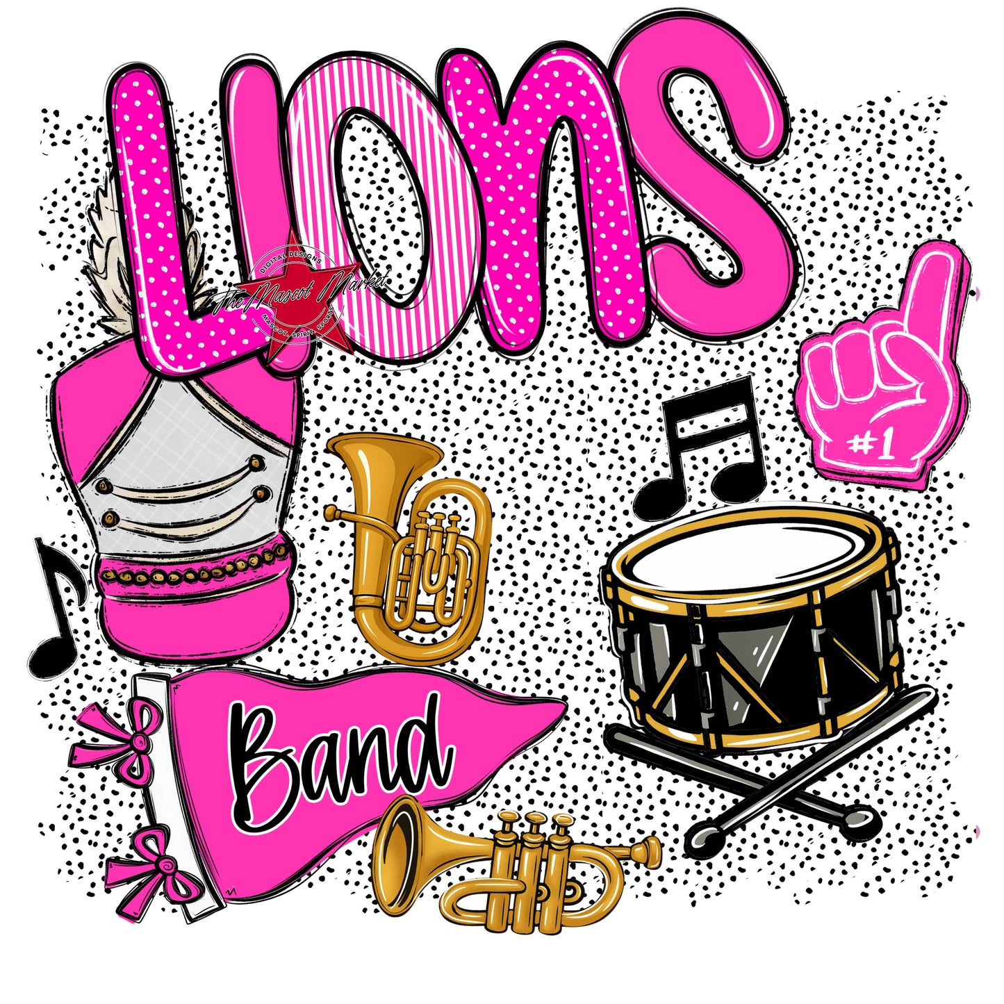 Lions Band Spirit-Pink