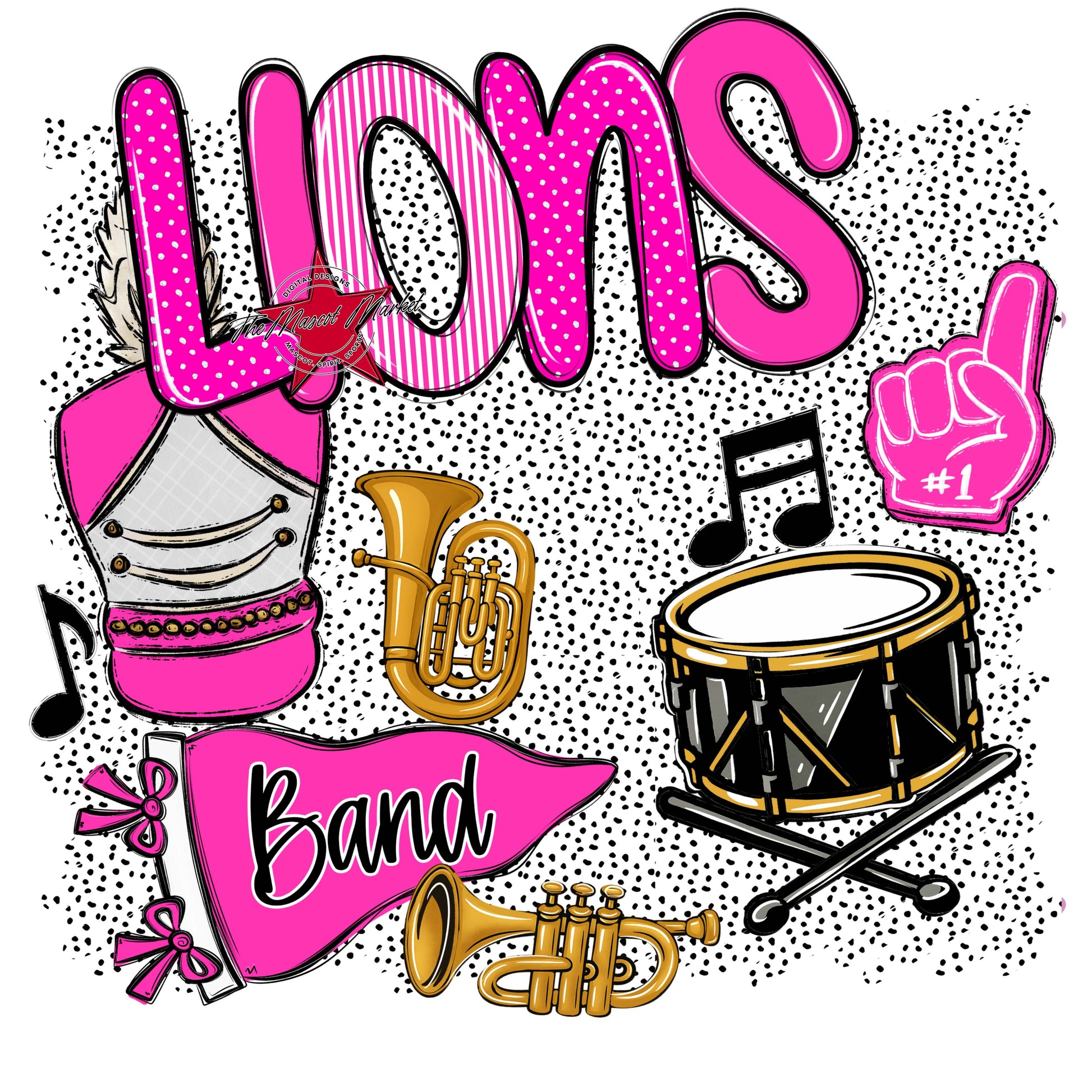 Lions Band Spirit-Pink
