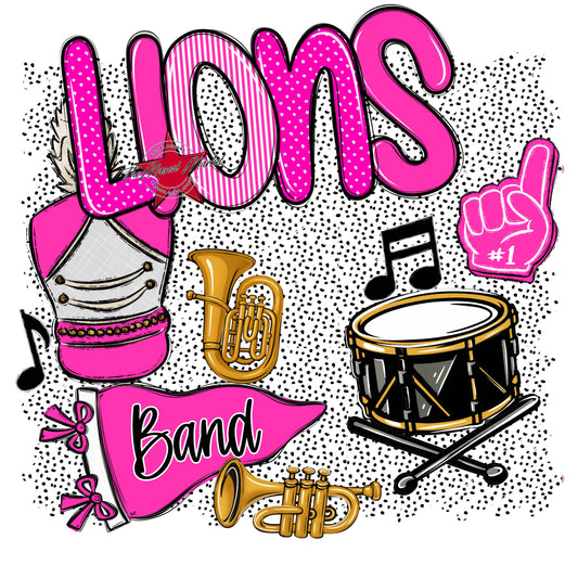 Lions Band Spirit-Pink