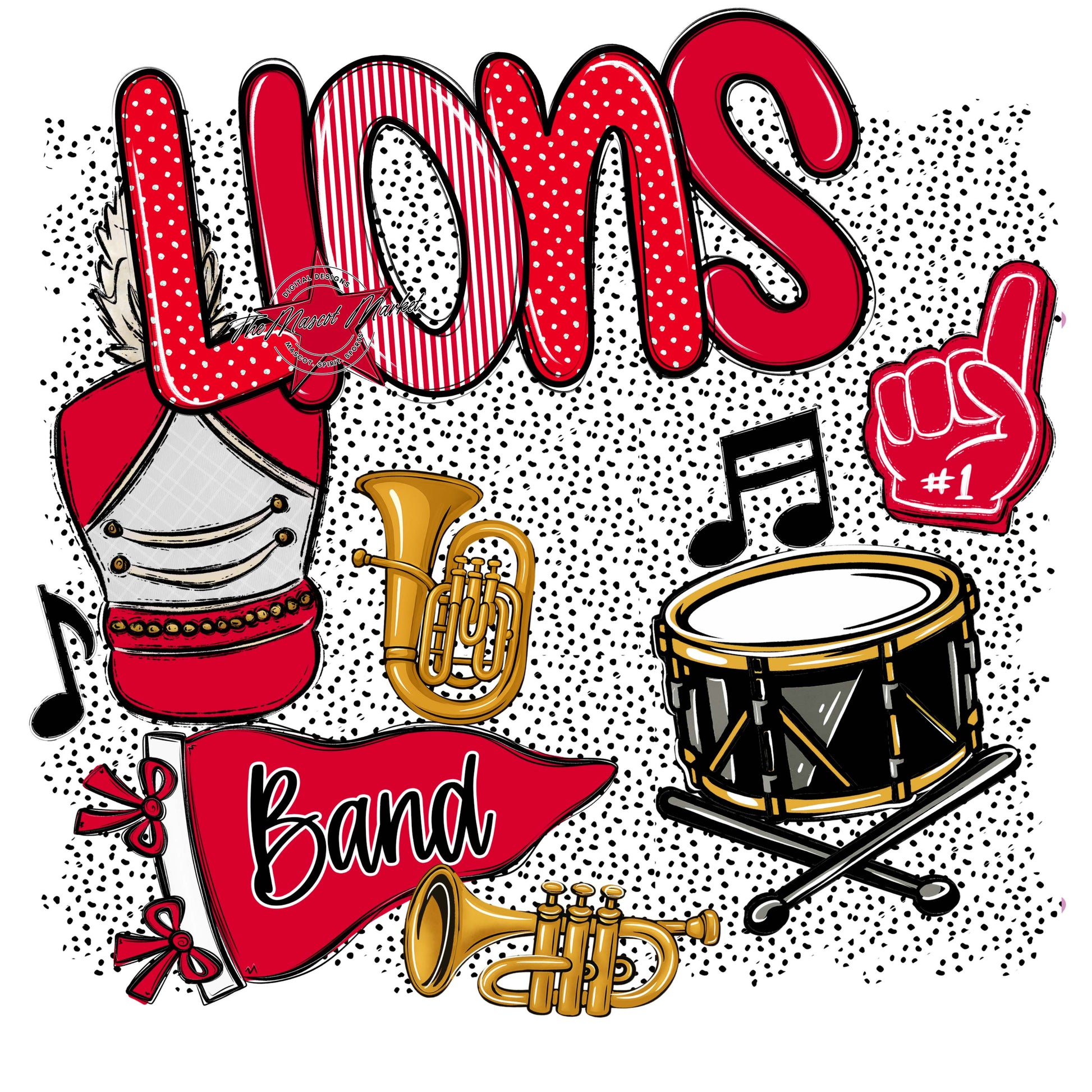 Lions Band Spirit-Red