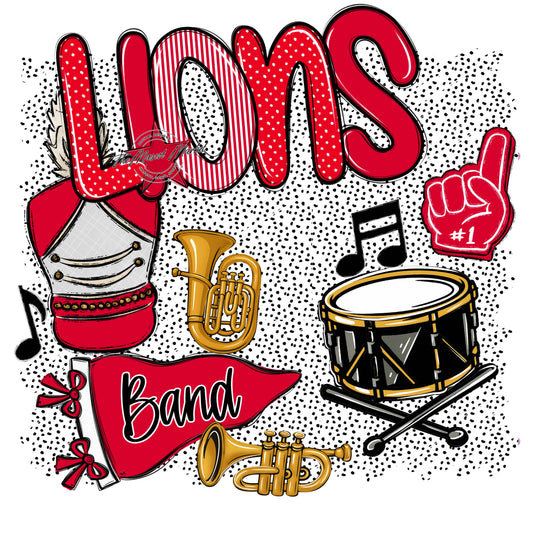 Lions Band Spirit-Red
