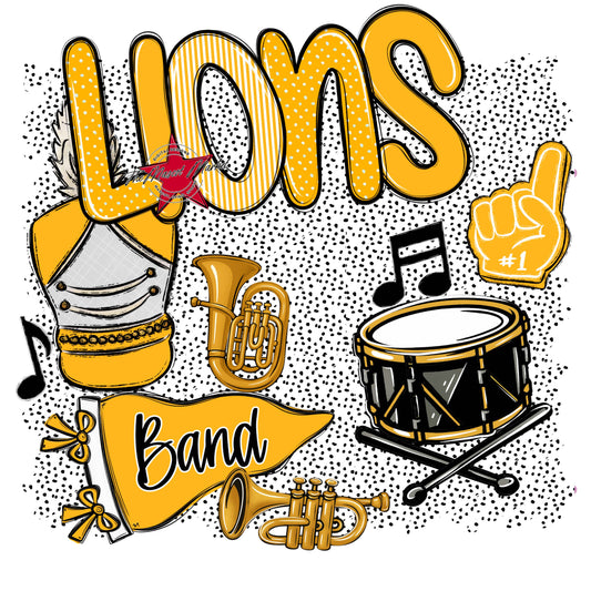 Lions Band Spirit-Yellow