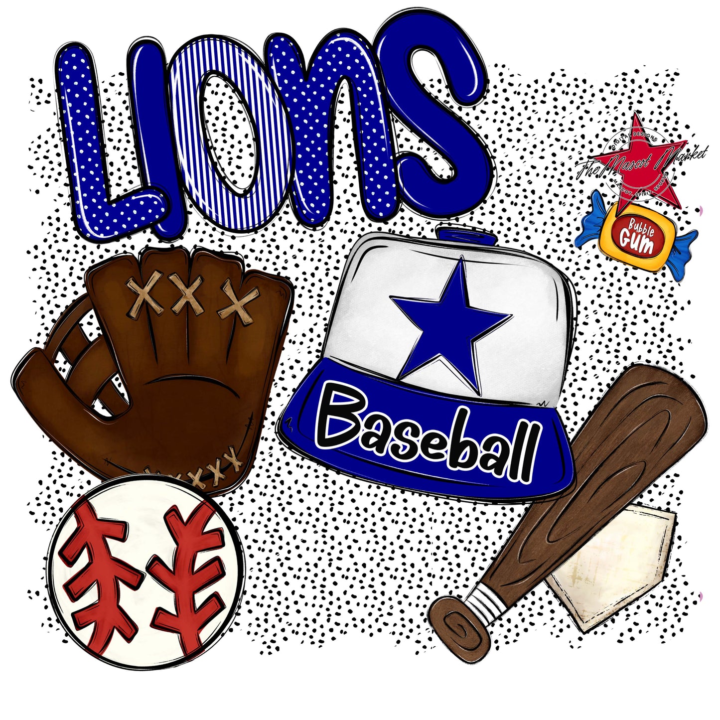 Lions Baseball Spirit-Blue