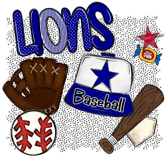 Lions Baseball Spirit-Blue