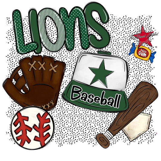 Lions Baseball Spirit-Green