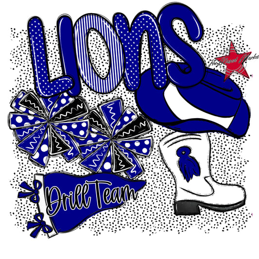 Lions Drillteam Spirit-Blue
