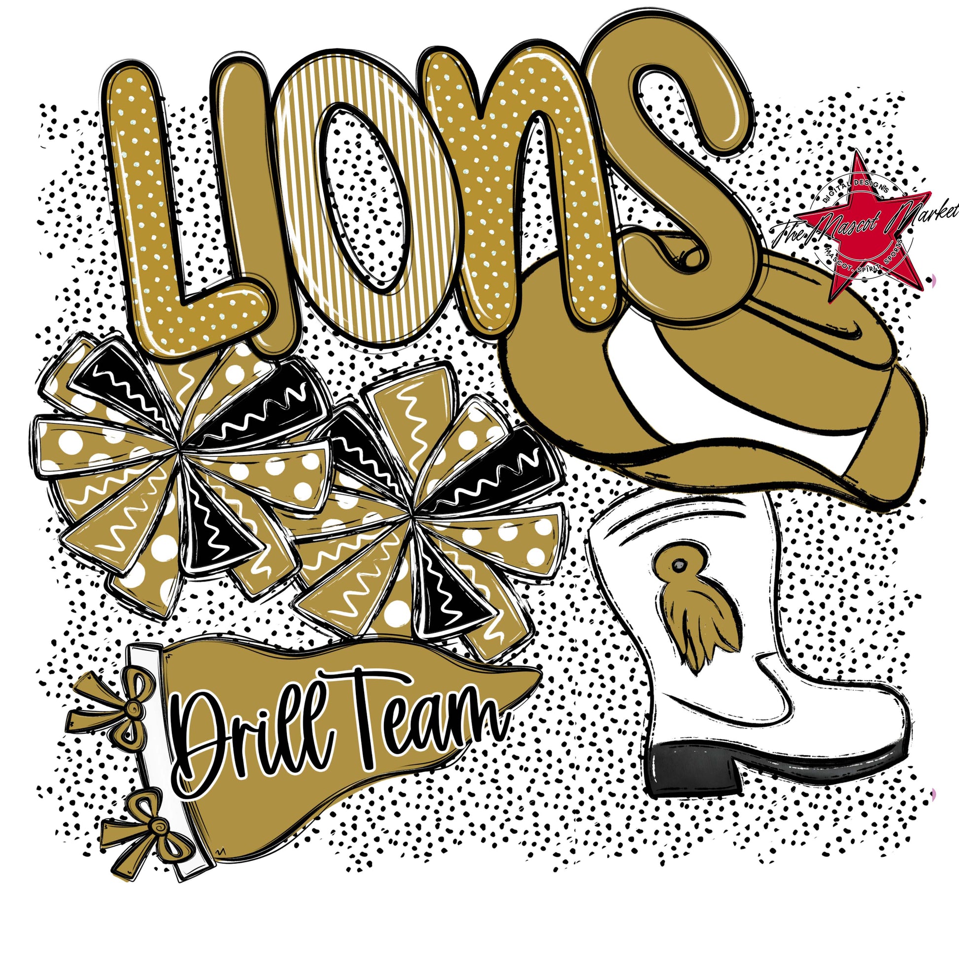 Lions Drillteam Spirit-Gold