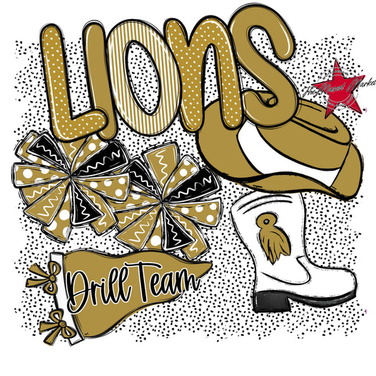 Lions Drillteam Spirit-Gold