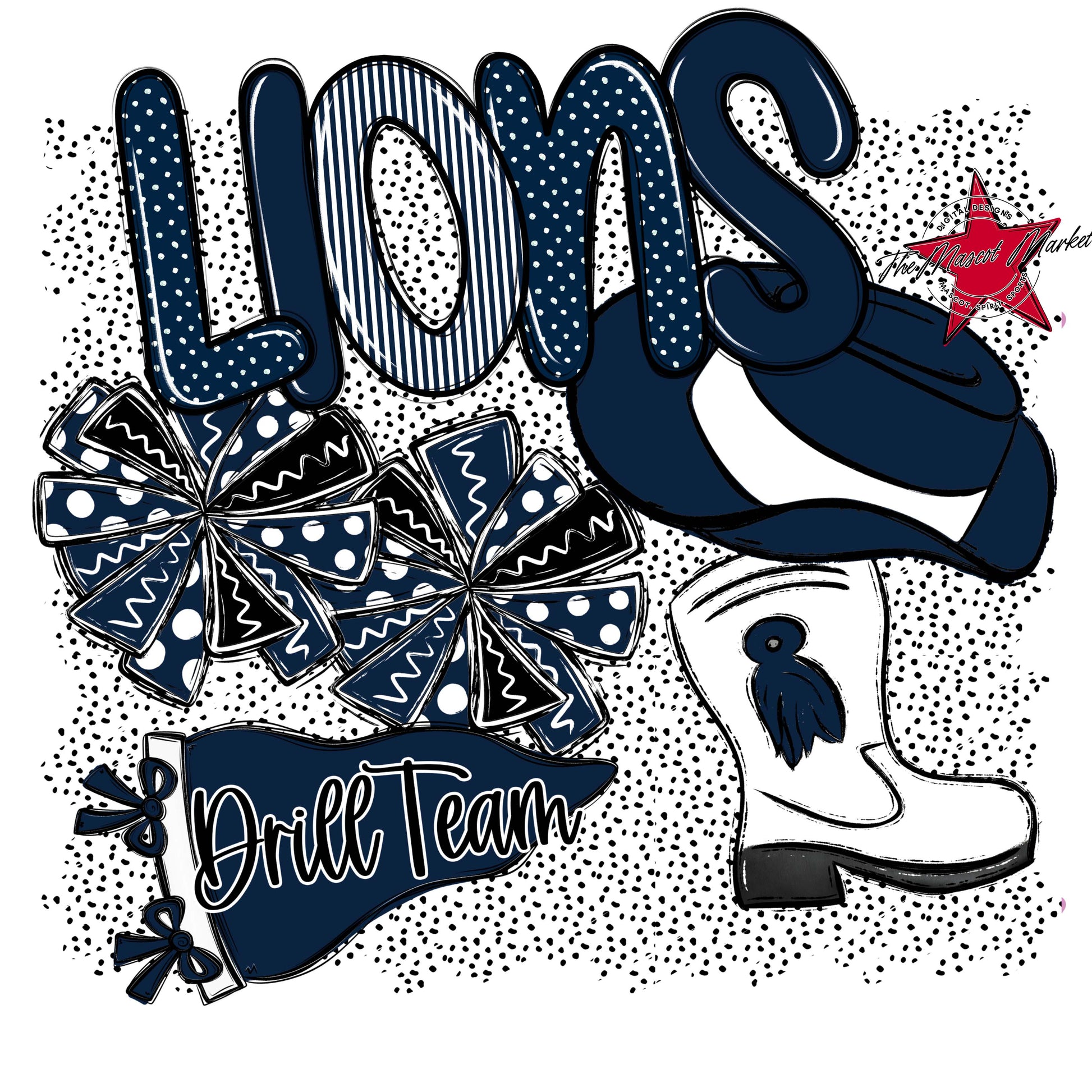 Lions Drillteam Spirit-Navy