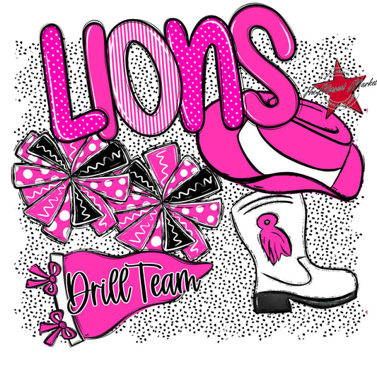 Lions Drillteam Spirit-Pink