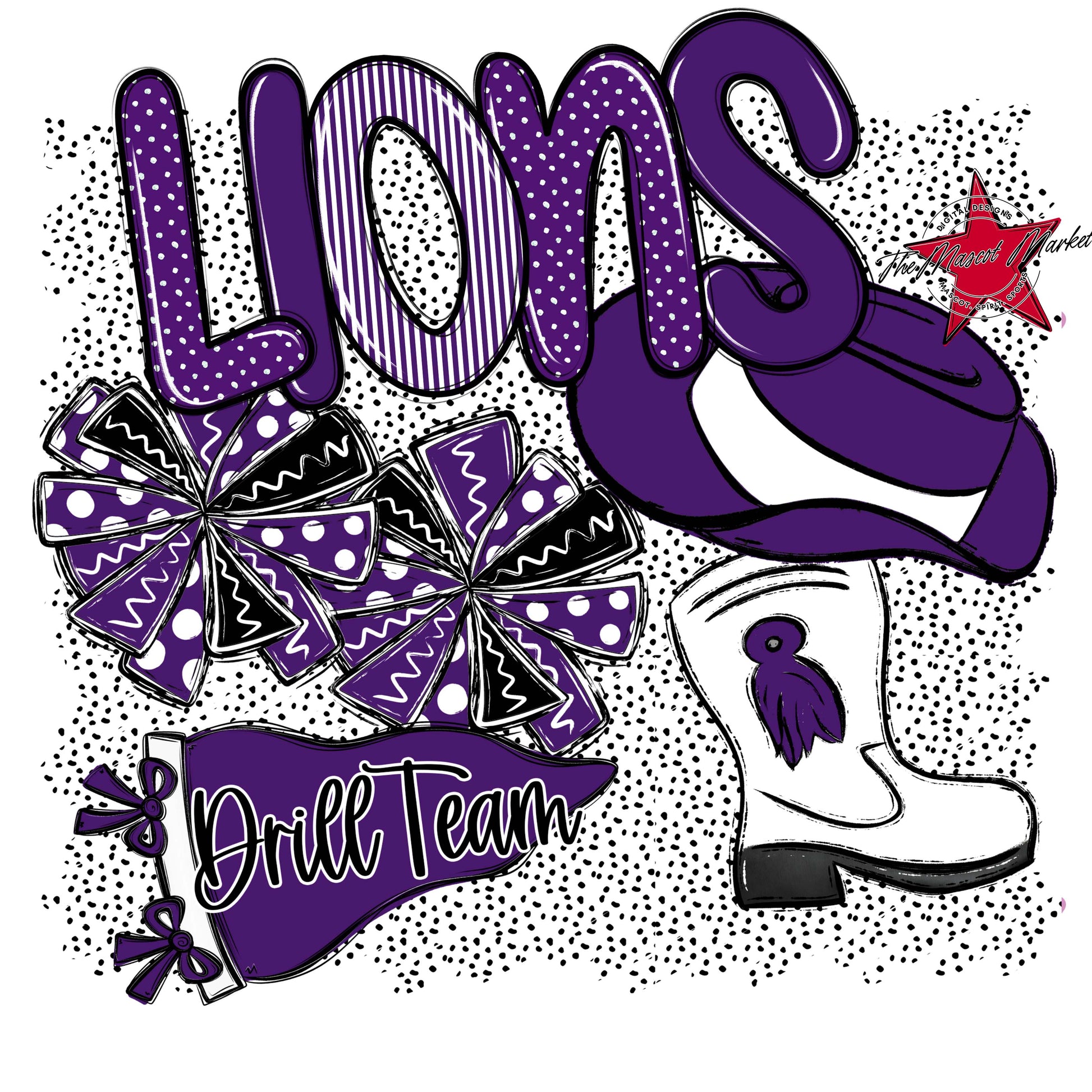 Lions Drillteam Spirit-Purple
