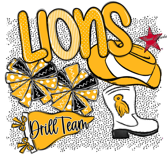 Lions Drillteam Spirit-Yellow
