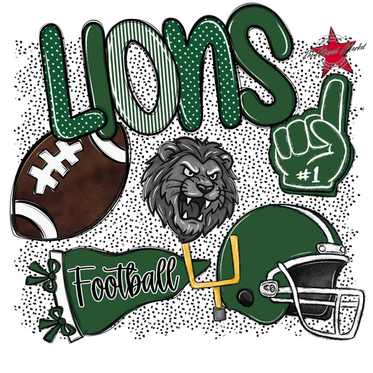 Lions Football Spirit-Green