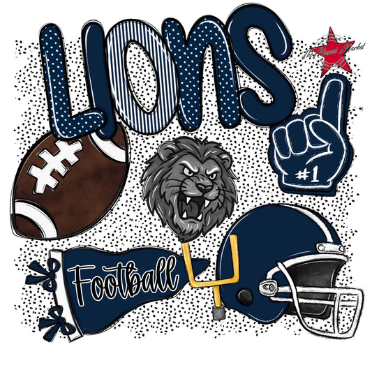 Lions Football Spirit-Navy