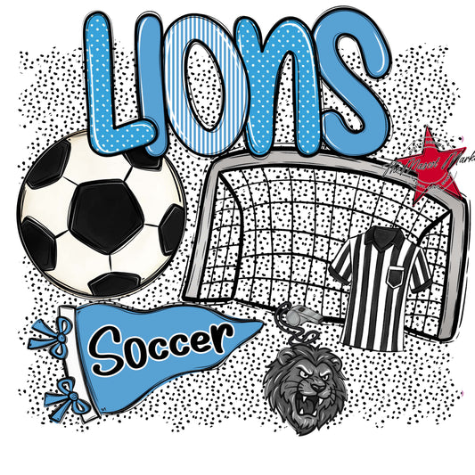 Lions Soccer Spirit-Carolina Blue