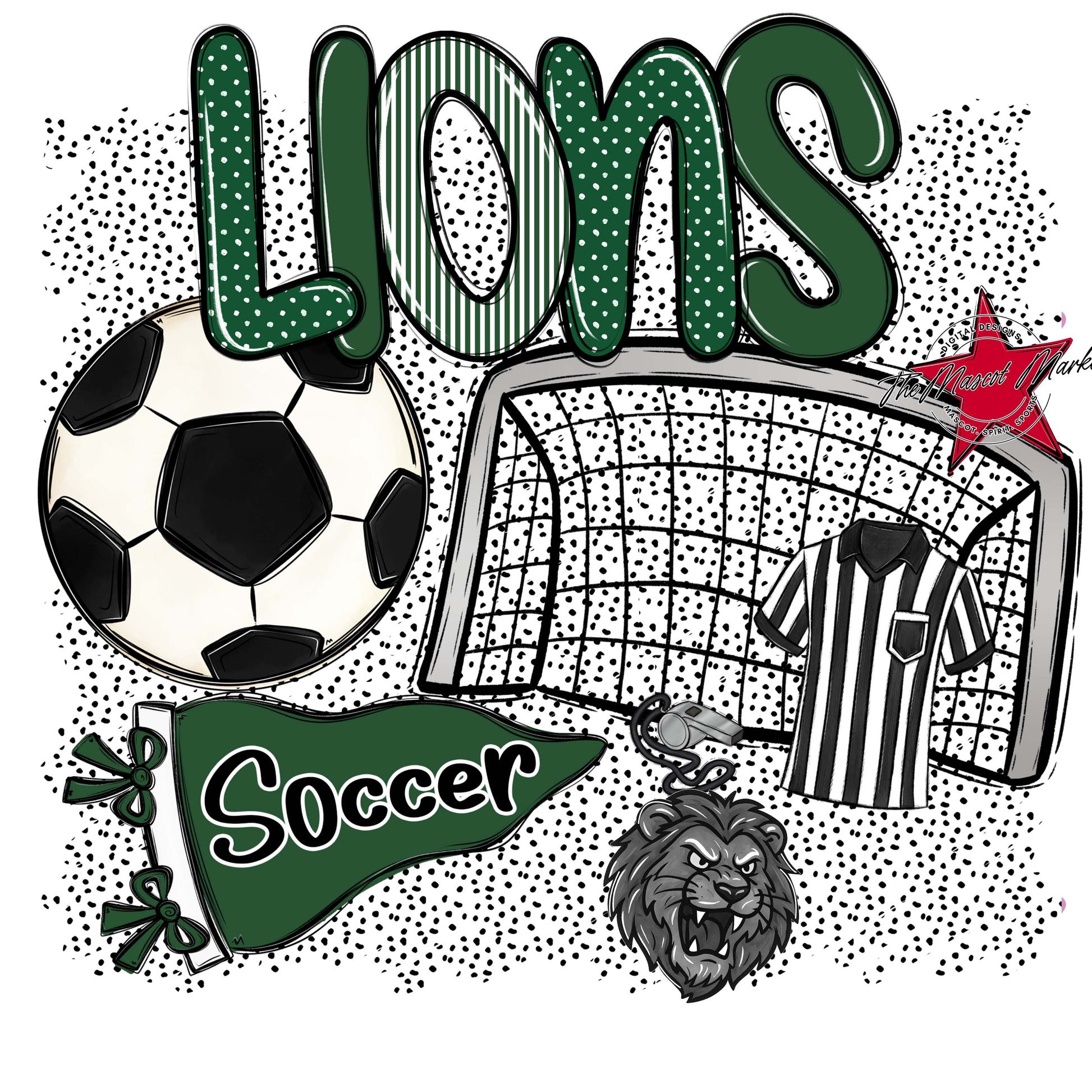 Lions Soccer Spirit-Green