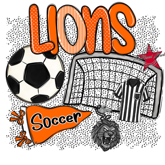 Lions Soccer Spirit-Orange