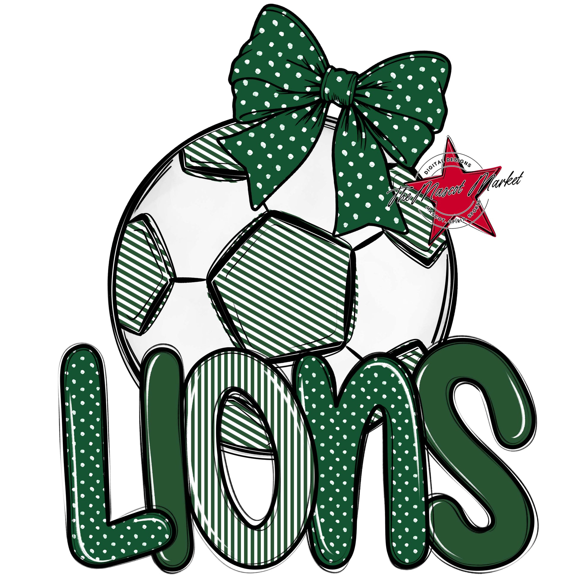 Lions Soccer Spirit Design-Green
