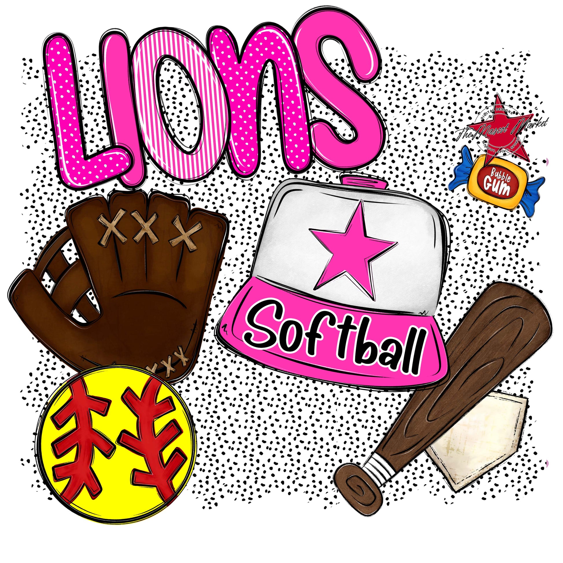 Lions Softball Spirit-Pink