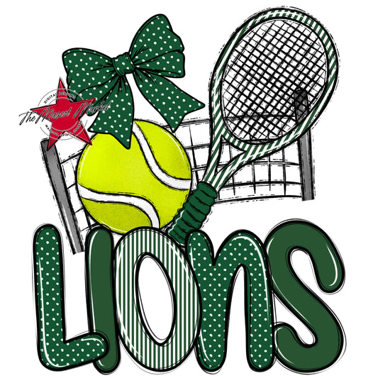 Lions Tennis Spirit Design-Green