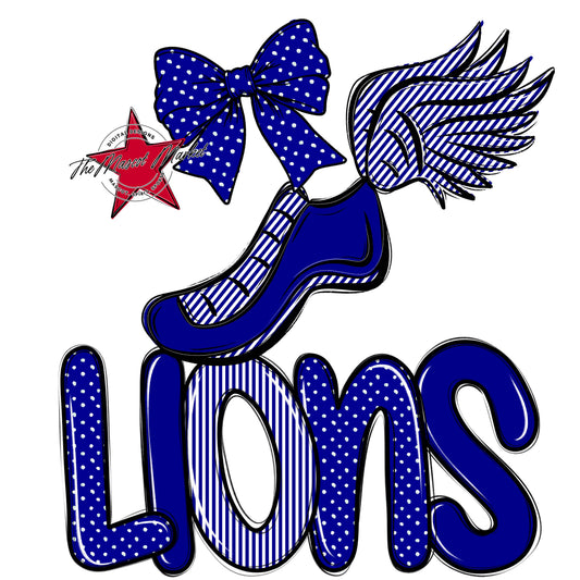 Lions Track Spirit Design-Blue