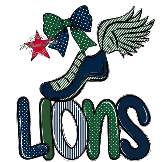 Lions Track Spirit Design-Navy & Green